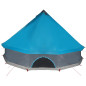 Tente familiale tipi 10 personnes bleu imperméable