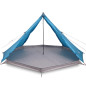 Tente familiale tipi 8 personnes bleu imperméable