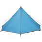 Tente familiale tipi 8 personnes bleu imperméable