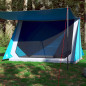 Tente de camping 2 personnes bleu imperméable