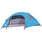 Tente de camping à dôme 1 personne bleu imperméable