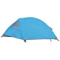 Tente de camping à dôme 1 personne bleu imperméable