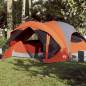 Tente de cabine familiale 6 personnes gris orange imperméable