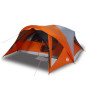 Tente de cabine familiale 6 personnes gris orange imperméable