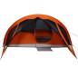 Tente de cabine familiale 6 personnes gris orange imperméable