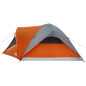 Tente de cabine familiale 6 personnes gris orange imperméable