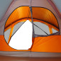 Tente de cabine familiale 6 personnes gris orange imperméable