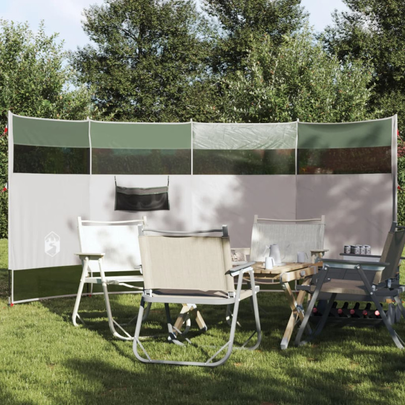 Brise vent de camping vert 366x152x152 cm imperméable