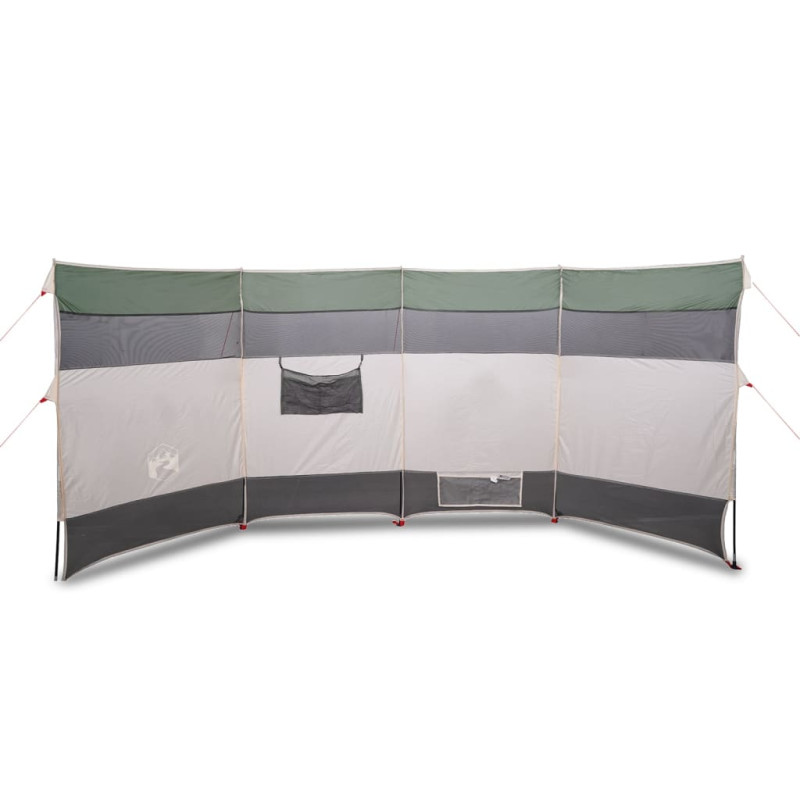 Brise vent de camping vert 366x152x152 cm imperméable