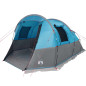 Tente de camping tunnel 4 personnes bleu imperméable