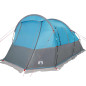 Tente de camping tunnel 4 personnes bleu imperméable