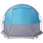 Tente de camping tunnel 4 personnes bleu imperméable