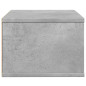 Support d imprimante gris béton 40x32x22,5 cm bois d ingénierie