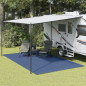 Tapis de sol de camping bleu 5x3 m