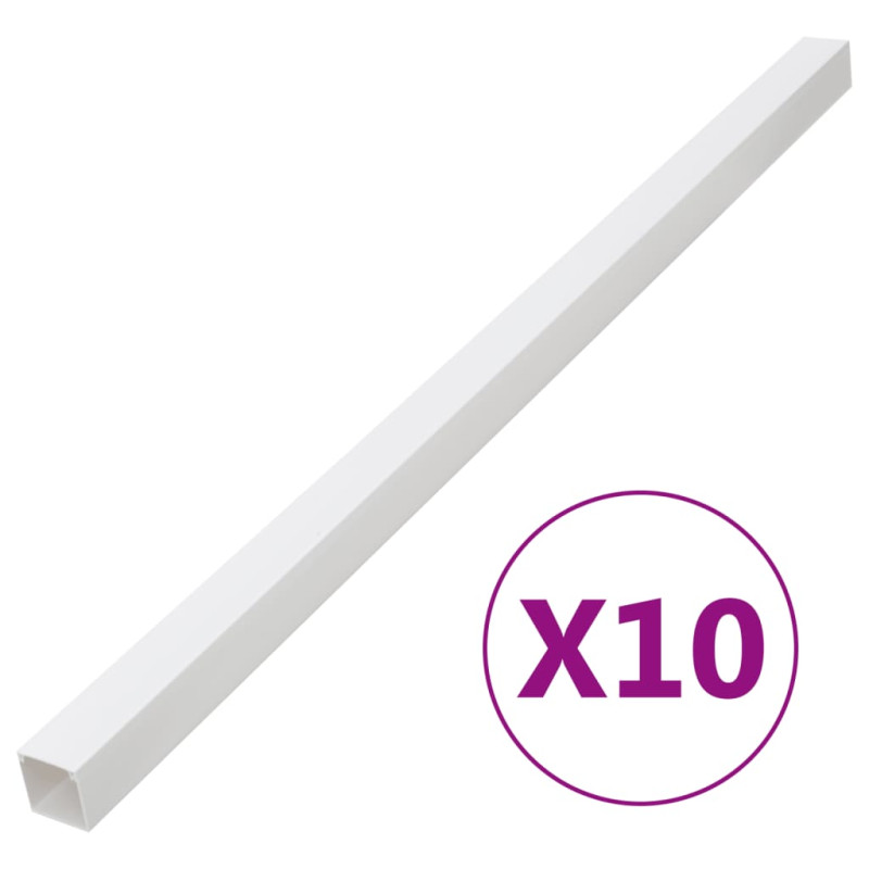 Goulotte de câble 40x25 mm 10 m PVC