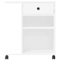 Support d imprimante avec roulettes blanc 60x40x68,5 cm