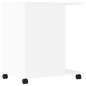 Support d imprimante avec roulettes blanc 60x40x68,5 cm