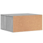 Support d imprimante sonoma gris 49x40x22,5cm bois d ingénierie