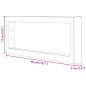 Supports d étagères pour lavabo 2 pcs blanc rectangulaire acier