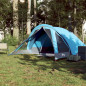 Tente de camping de cabine 4 personnes bleu imperméable