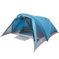 Tente de camping de cabine 4 personnes bleu imperméable