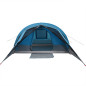 Tente de camping de cabine 4 personnes bleu imperméable