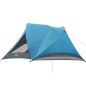 Tente de camping de cabine 4 personnes bleu imperméable