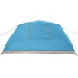 Tente de camping de cabine 4 personnes bleu imperméable