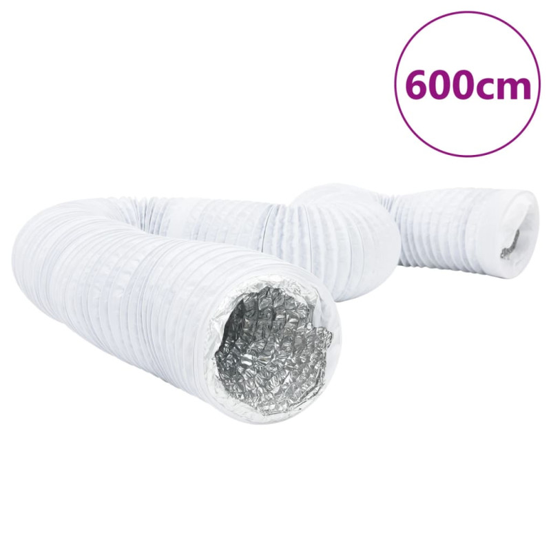 Conduit de ventilation aluminium et PVC 6 m Ø10 cm