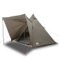 Tente familiale tipi 6 personnes marron imperméable