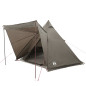 Tente familiale tipi 6 personnes marron imperméable