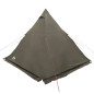 Tente familiale tipi 6 personnes marron imperméable