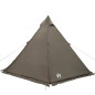 Tente familiale tipi 6 personnes marron imperméable