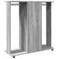 Garde robe avec roues sonoma gris 102x38x110 cm bois ingénierie