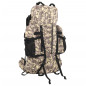 Sac à dos de randonnée marron camouflage 80 L tissu oxford