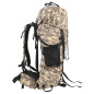 Sac à dos de randonnée marron camouflage 80 L tissu oxford