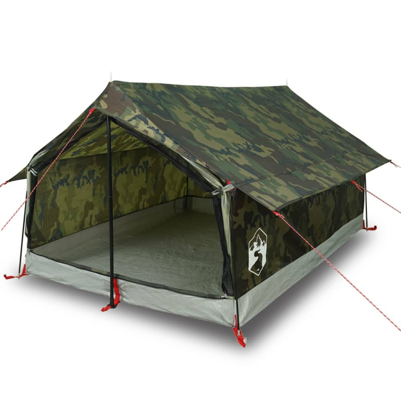 Tente de camping 2 personnes camouflage imperméable