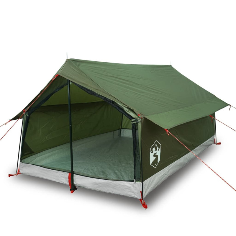 Tente de camping 2 personnes vert olive imperméable