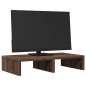 Support de moniteur chêne marron 50x27x10 cm bois d ingénierie