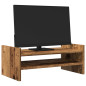 Support de moniteur vieux bois 50x27x20 cm bois d ingénierie