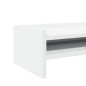 Support de moniteur blanc 100x24x16 cm bois d ingénierie