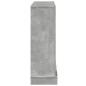 Cadre de cheminée gris béton 100x30x87,5 cm bois d ingénierie