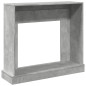 Cadre de cheminée gris béton 100x30x87,5 cm bois d ingénierie