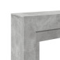 Cadre de cheminée gris béton 100x30x87,5 cm bois d ingénierie