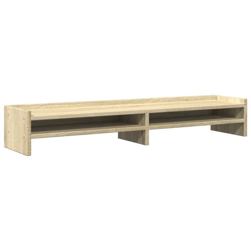 Support de moniteur chêne sonoma 100x24x16 cm bois d ingénierie