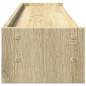 Support de moniteur chêne sonoma 100x24x16 cm bois d ingénierie