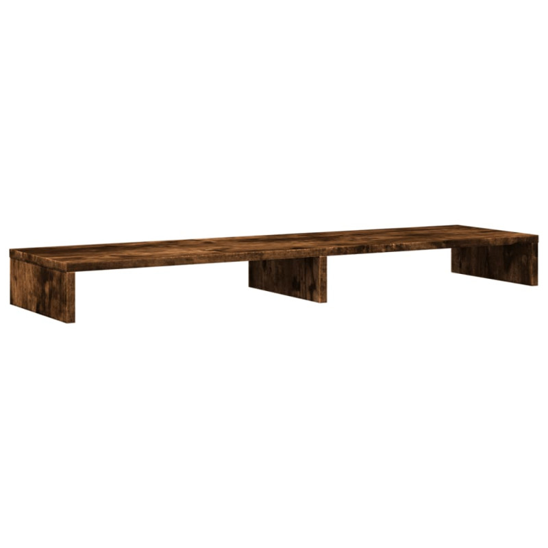 Support de moniteur chêne fumé 100x27x10 cm bois d ingénierie