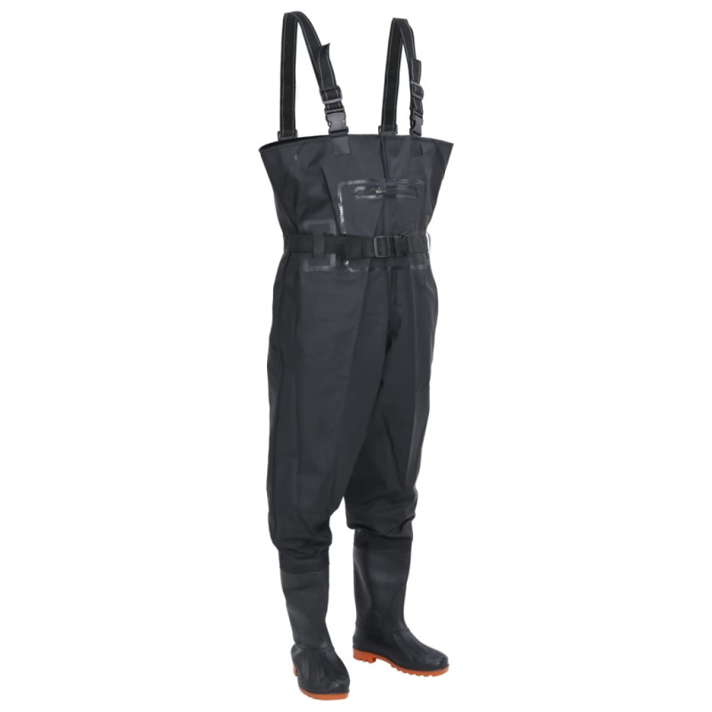 Cuissardes avec bottes et ceinture noir taille 45