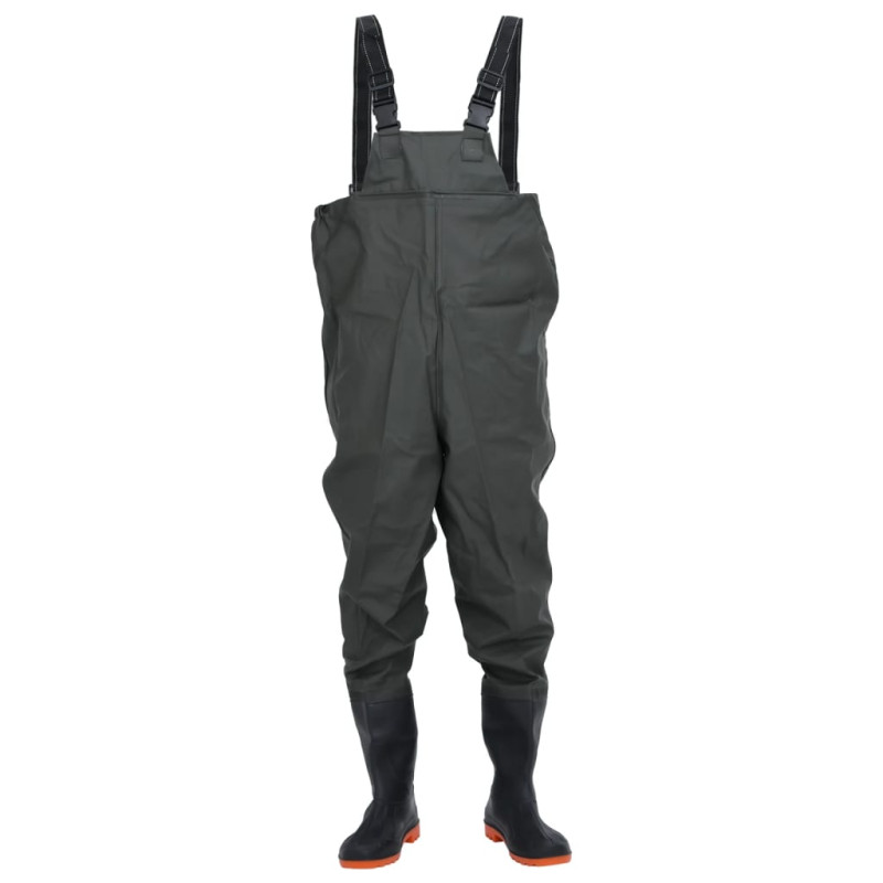 Cuissardes avec bottes vert foncé taille 45