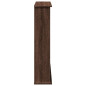 Cadre de cheminée chêne marron 75x20x87,5 cm bois d ingénierie